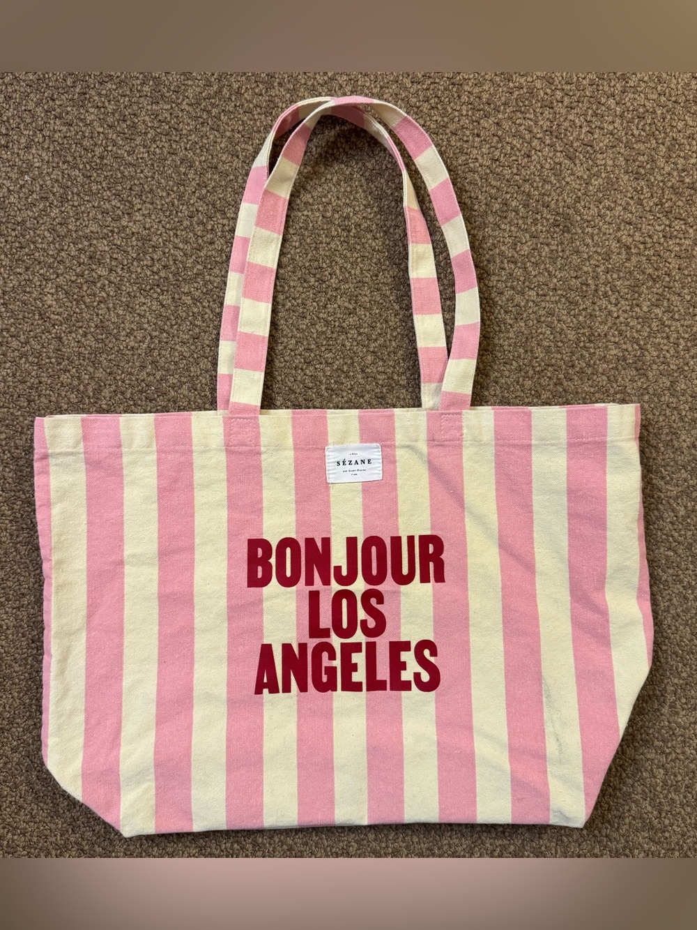 Sézane Stripped Tote